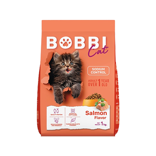 Bobbi Cat, Salmon Flavor<p style="font-size:15px">Complete adult cat food</p> - Image 2